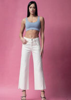 Jeans a zampa bianca
